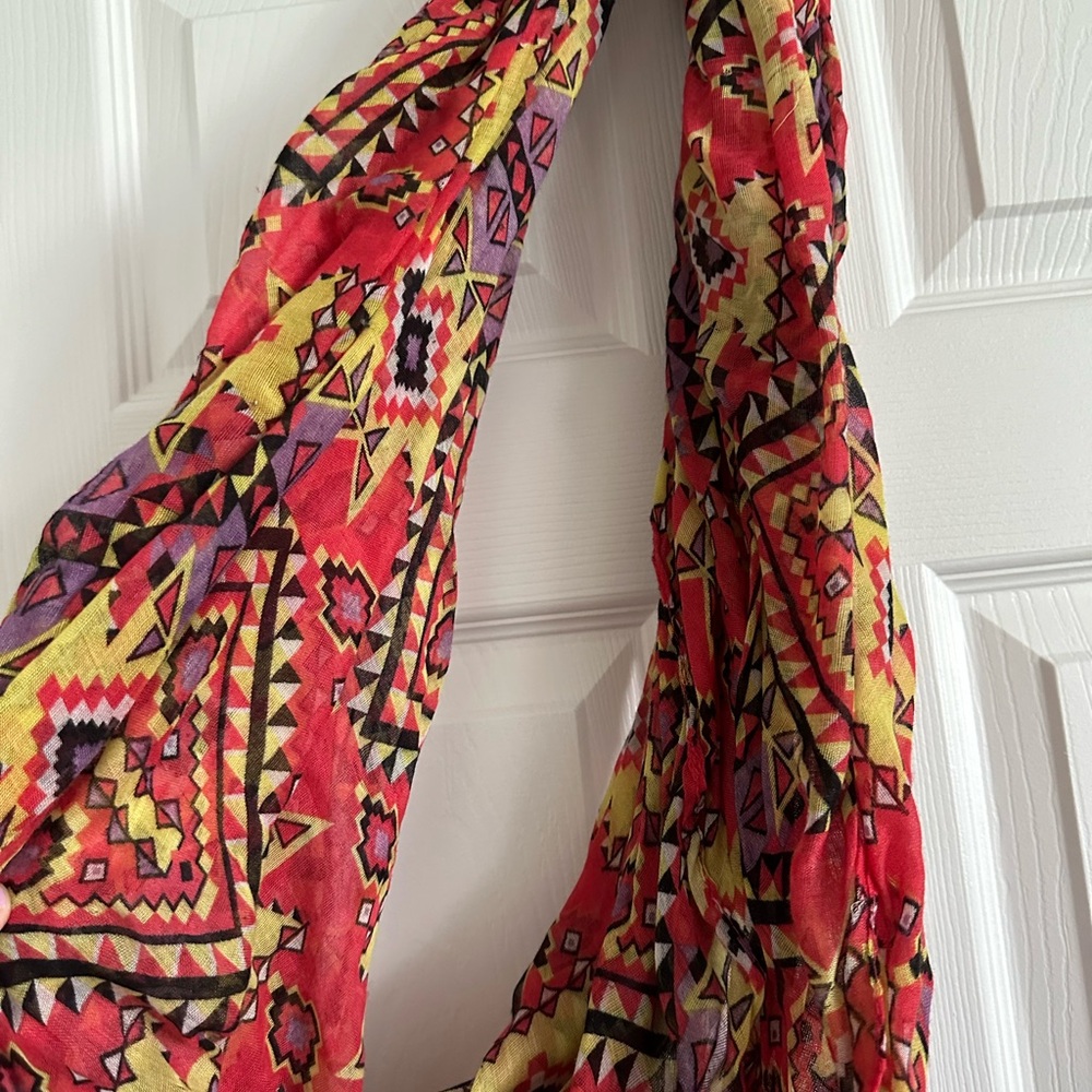 Infinity Scarf - Aztec Colorful Print - Picture 3 of 3